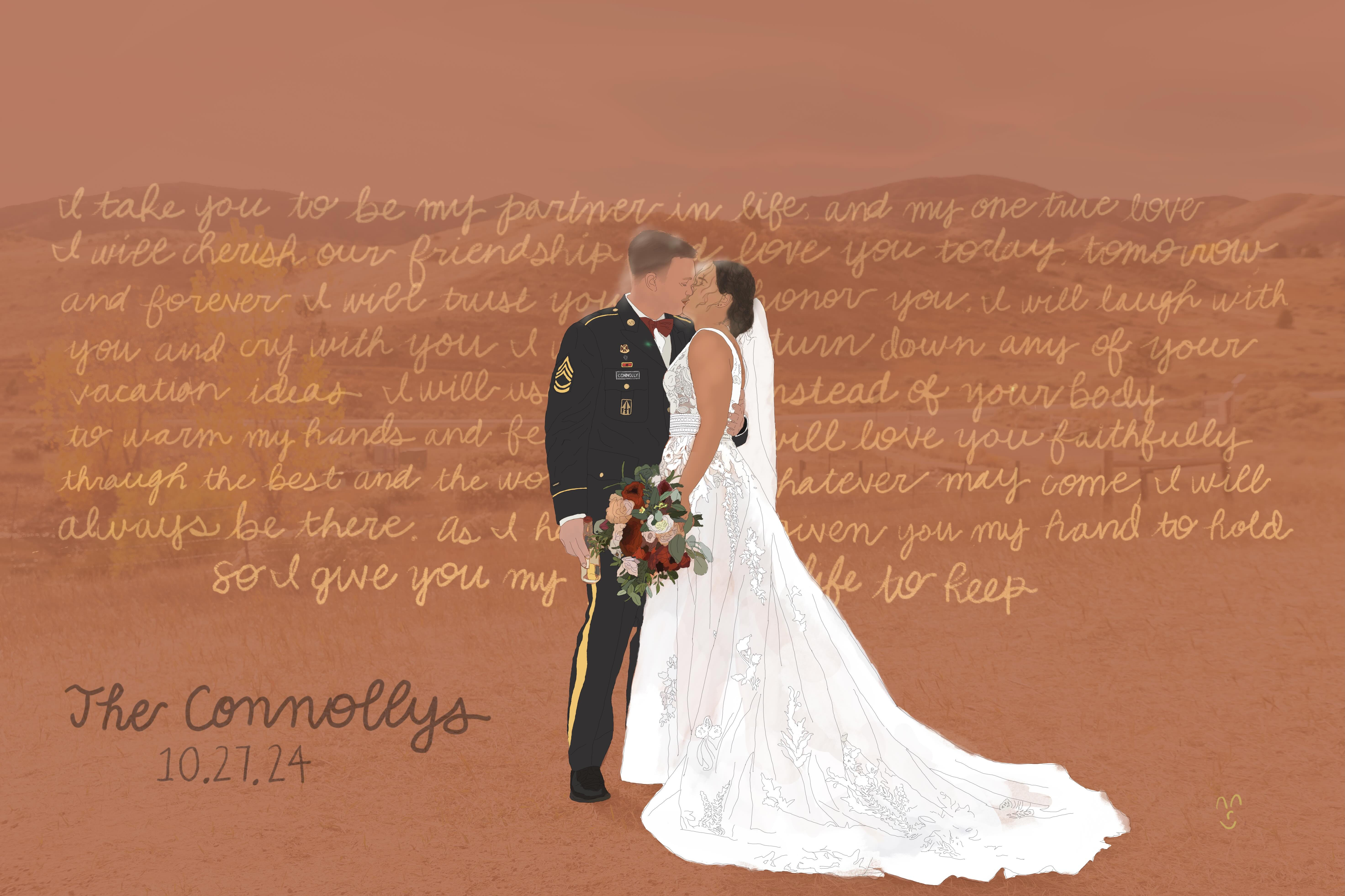 Example of Custom Digital Portrait Illustration