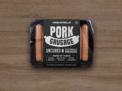 SAUSAGE PACKAGE LABEL DESIGN graphic design graphic designer label label design label designer logo packaging packaging designer pork sausage label sausage label design sausage package