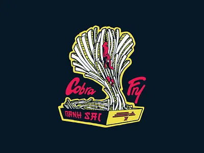 Cobra Fry apparel apparel design brand branding design fast food food food truck graphic design illustration logo street food typography vector visual design