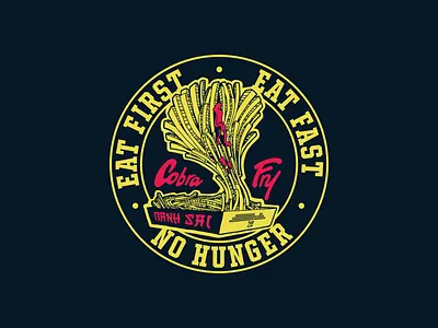 Cobra Fry apparel apparel design brand branding design food food truck graphic design illustration logo merch merchandise pop culture street food typography vector visual design