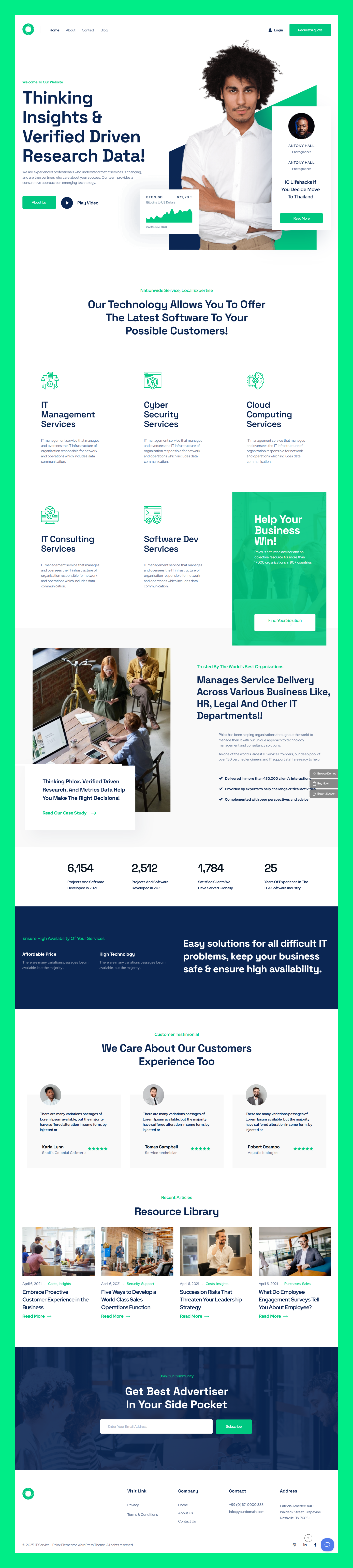 IT Service & Technology Solutions Website 3d cybersecurity solutions it service website motion graphics tech consulting website ui