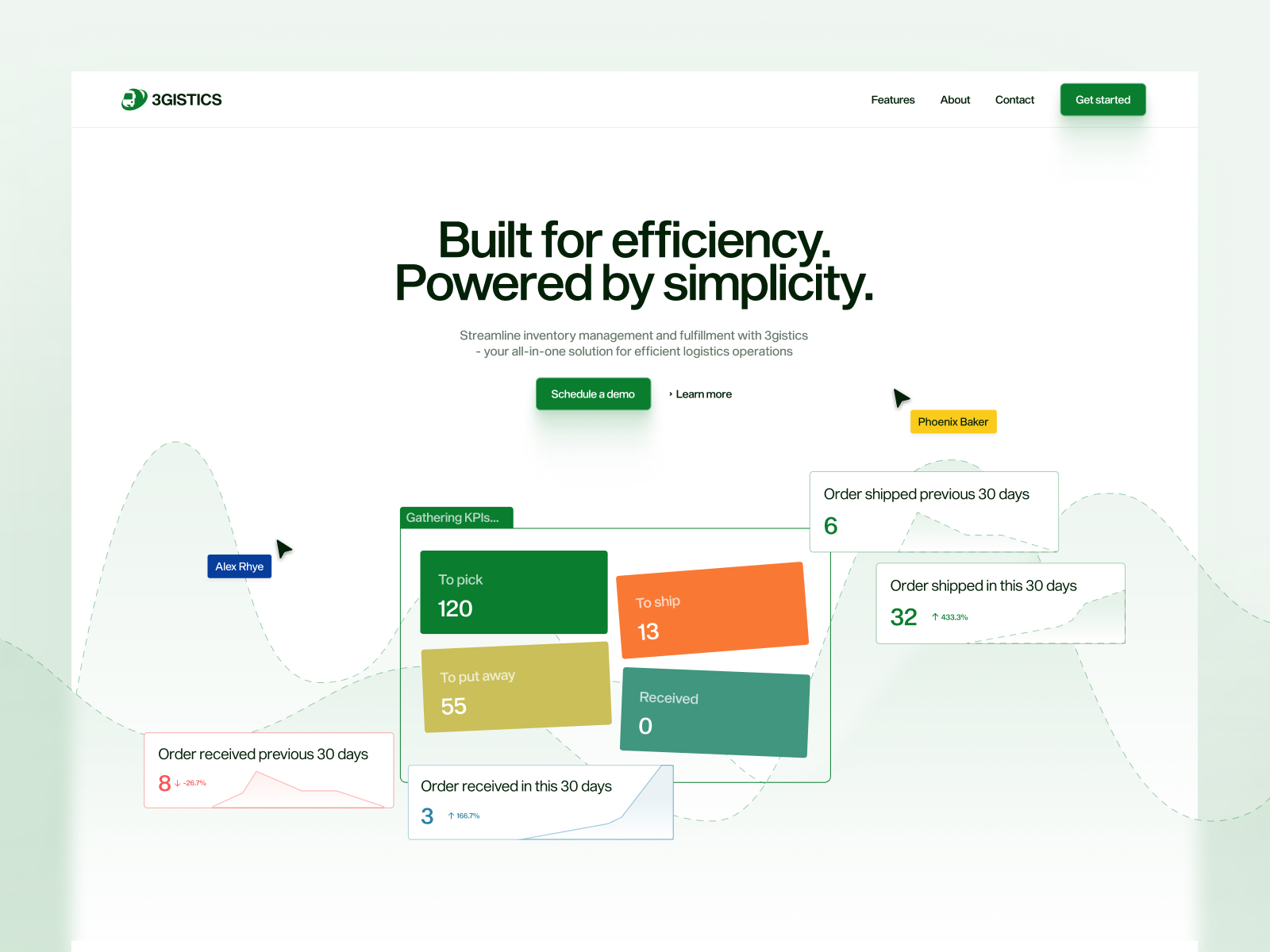 SaaS Landing Page app graphs landing page modern saas user web app web design