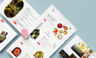 Green Natural Organic Food Website Design ecocommerce