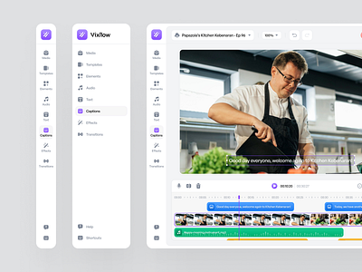 Vixflow - Video Editing Dashboard animation app branding dashboard design minimal saas ui ui design uiux video editing web app website
