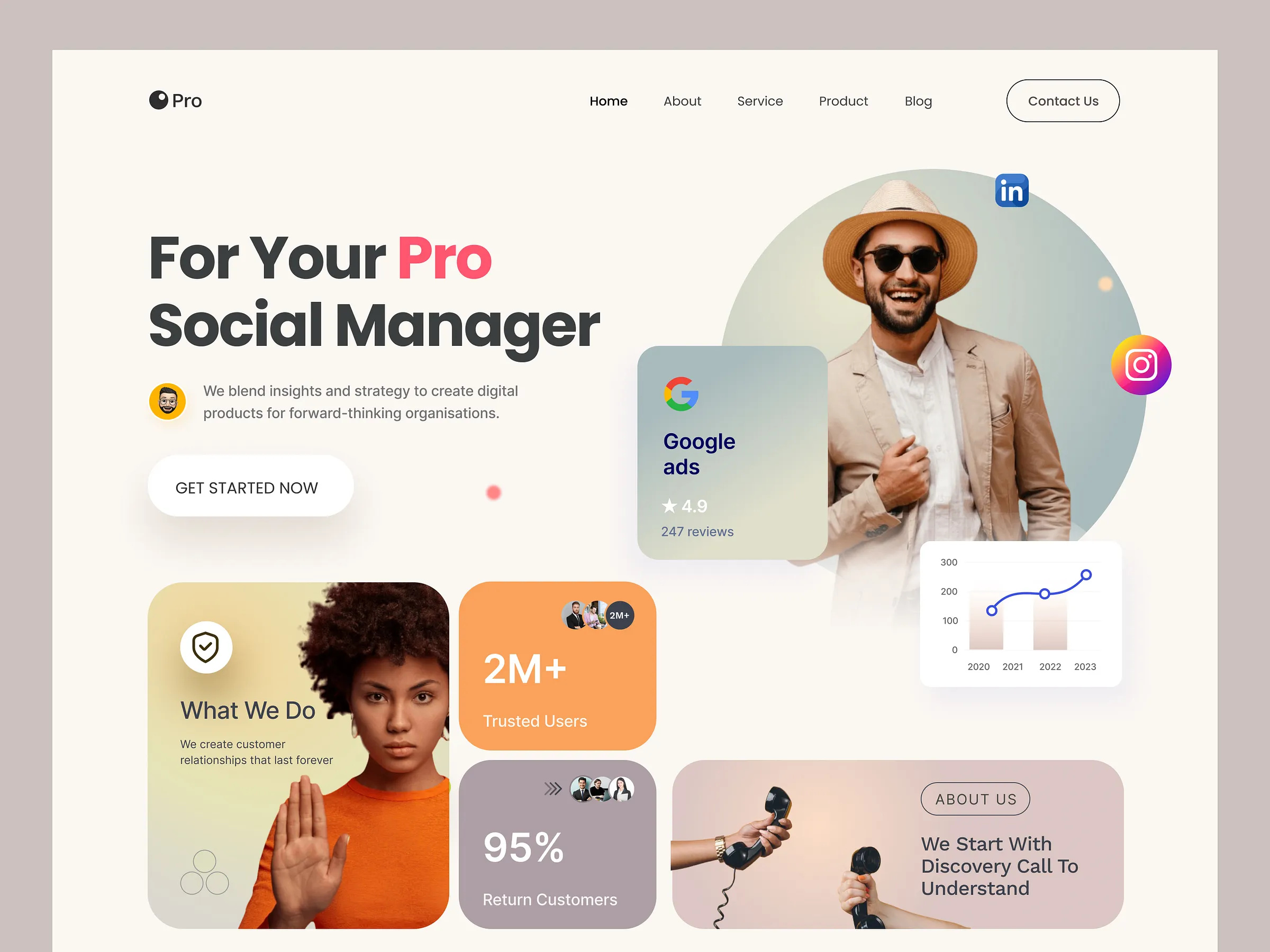 Example of Landing Page Design – UX/UI
