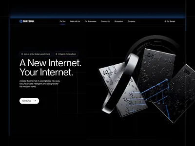 AI and Web3 SaaS 3d ai cards quantum saas ui web 3 web design web3 saas