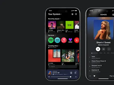 Sonos Design System Highlights (Case Study) app design art direction creative direction design system frameworks mobile app mobile design music app responsive tokens typography ui design visual design web design