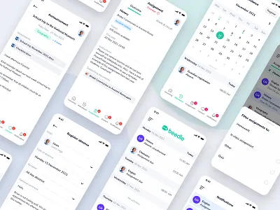Beedle Parent App app design edtech education microsoft teams product design ui ux