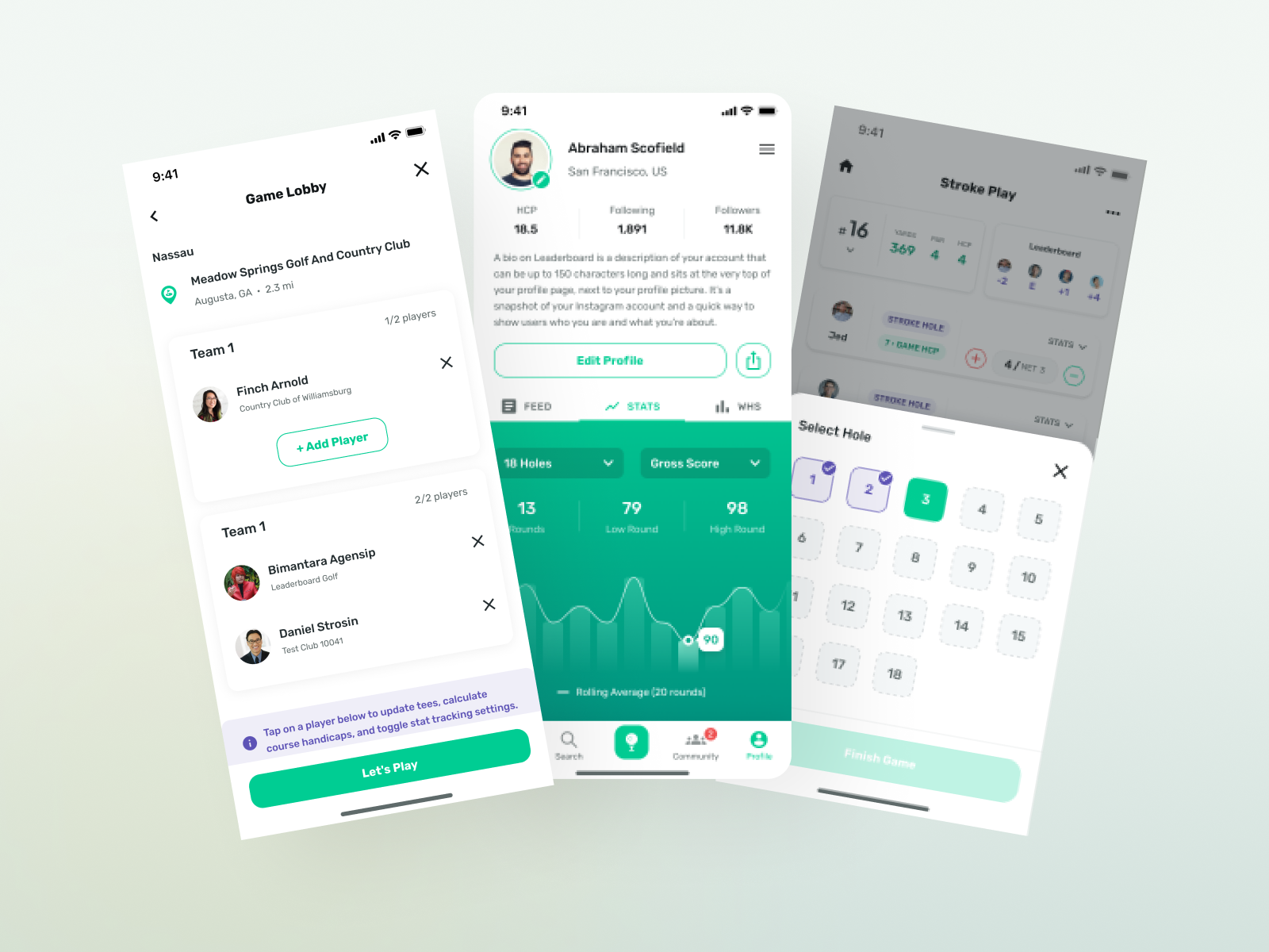 Leaderboard - Game Lobby, Profile, and Hole Section by Agensip UI UX ...
