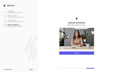 Onboarding steps — Mitul's UI minimal onboarding product ui ux