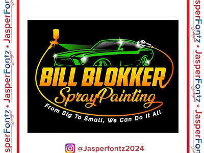 Bill Blokker Spraypainting sleek car design