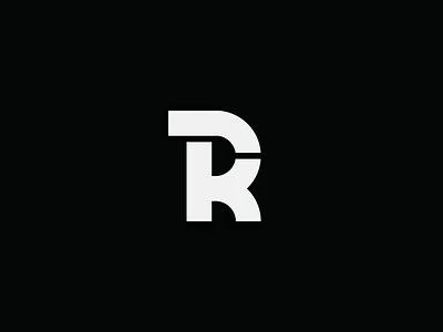 RK black branding design icon letter k letter r logo minimal monogram simple