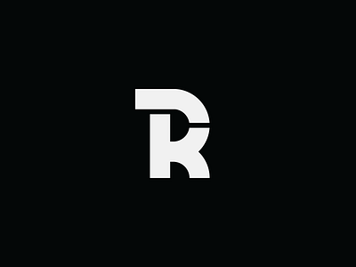 RK black branding design icon letter k letter r logo minimal monogram simple