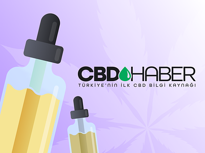 CBDHaber branding cbd design drop dropper graphic design instagram logo pitch