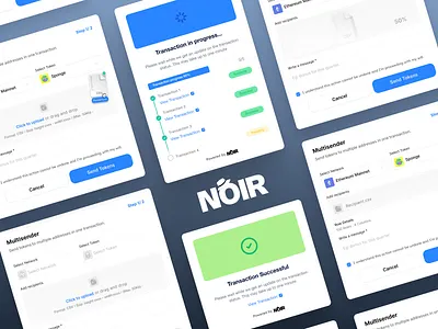 Multisender Modal – Web3 UI Concept crypto cryptocurrency design modal multisender tokens ui ux web3