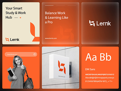 Lernk - EdTech UI & Branding brand brand identity branding edtech education lernk logo ui visual identity