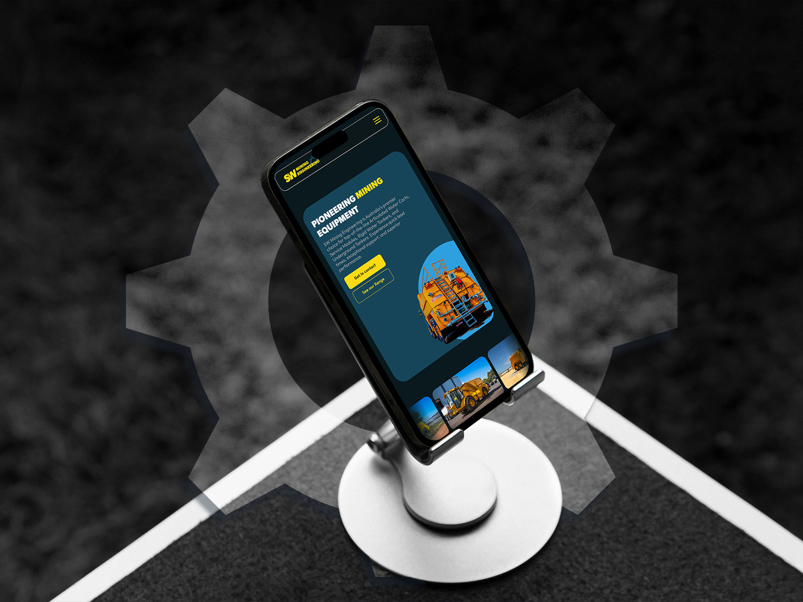 SW Mining Engineering Web Development branding framer graphic design logo design mining website web design