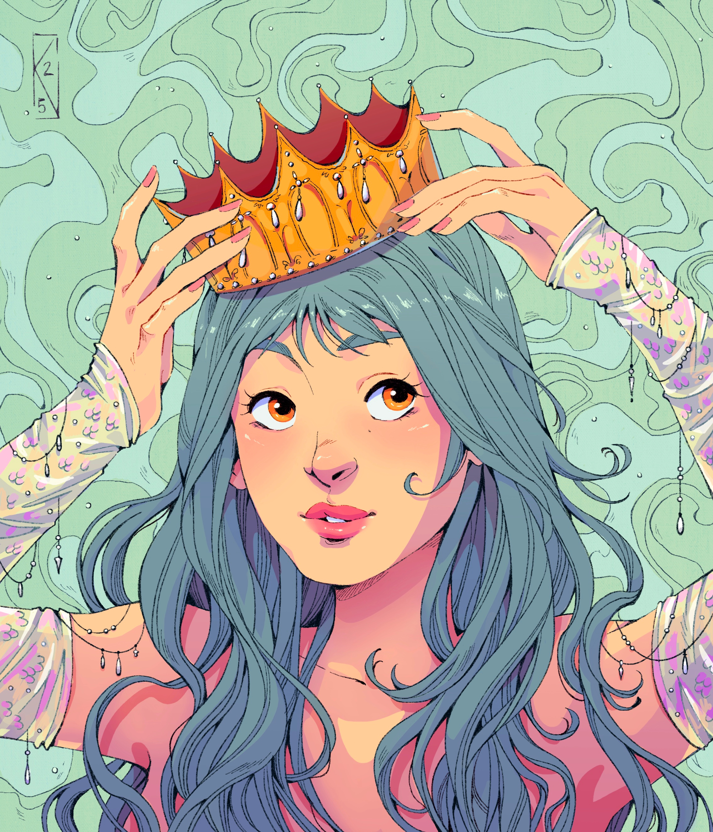 The crown bookillustration childrensbook digital art digitalart drawing illustration painting procreate procreateapp