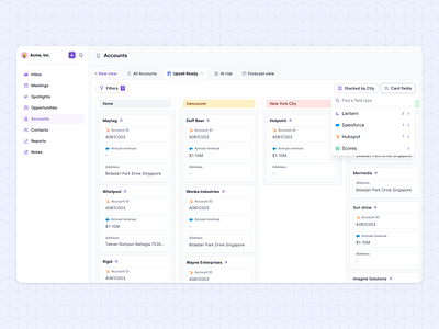 Kanban view apollo column crm customise filtering filters hubspot kanban kanban view lusha outreach saas sales salesforce salesloft table view tasks to do trello zoominfo