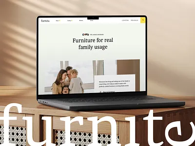 Furnite brand branding business clean figma furniture landing page logo minimal modern ui ux web web design website