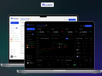 NexaBank - Personal Finance Analytic 3d animation branding graphic design motion graphics ui