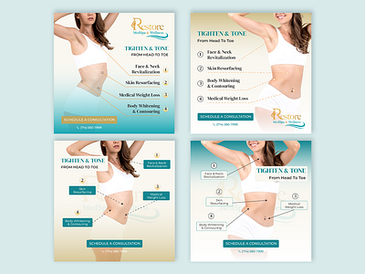 MedSpa Facebook Ads creatives ads banner branding facebook ads google ads graphic design illustration illustrator