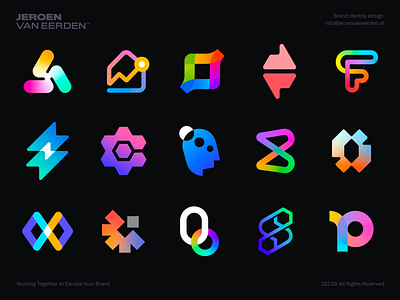 Logofolio - Update 2023 brand identity design branding colors creative creative logo crypto freelance logo gradient gradient logo logo logofolio logomark logos startup symbol visual identity design