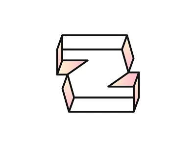 Z lettermark logo 3d logo brand identity branding identity lettermark logo logos minimal modern monogram negative space prespective z z logo