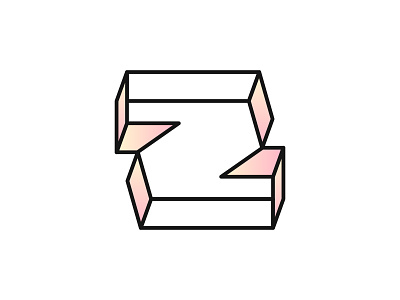 Z lettermark logo 3d logo brand identity branding identity lettermark logo logos minimal modern monogram negative space prespective z z logo