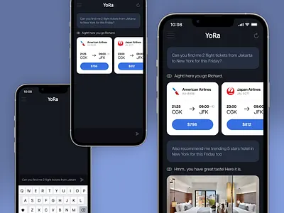 Exploration: Chat AI + Commerce chat chat ai commerce interface iphone ui design ux design
