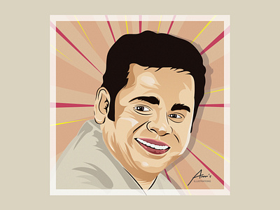 Tribute Poster - AR Rahman illustration portrait vector