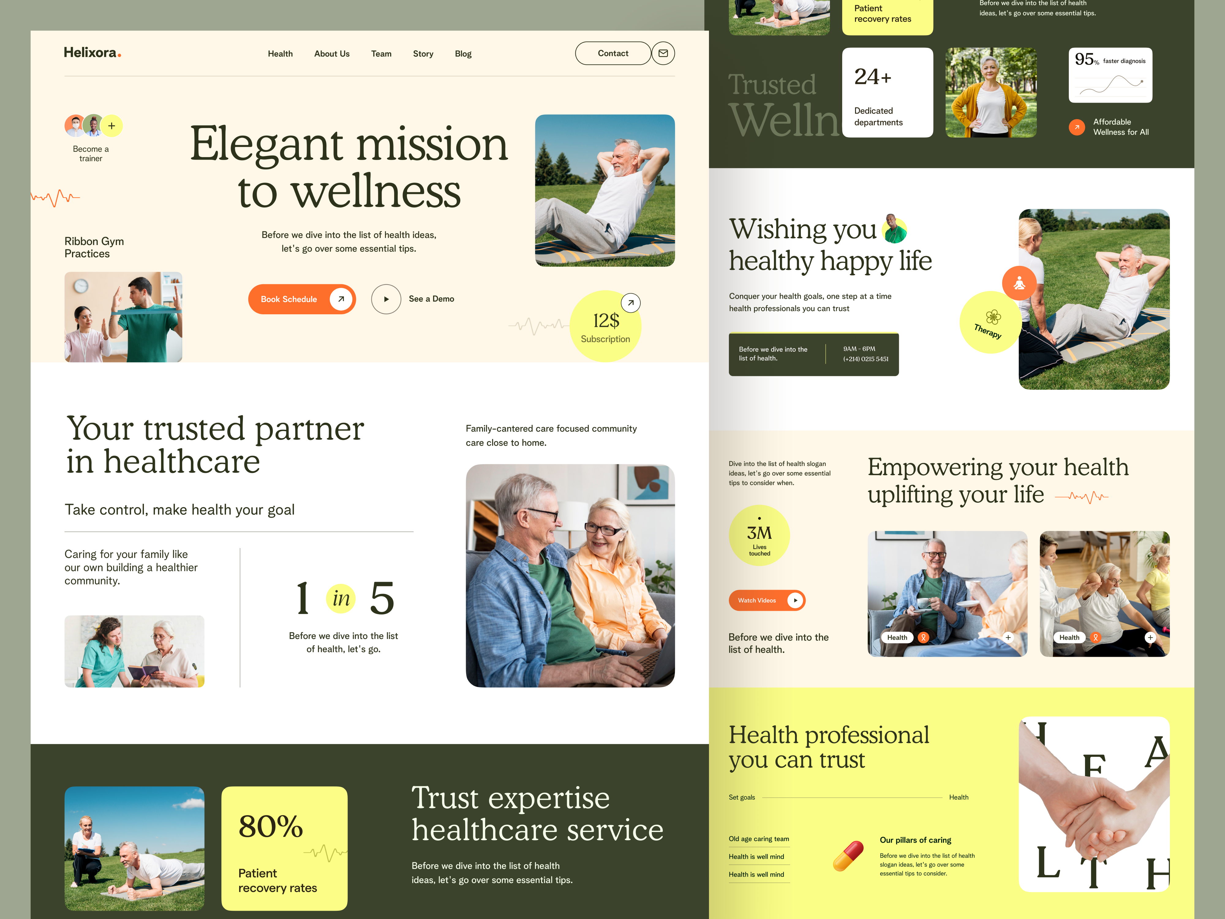 Example of Helixora - Healthcare Web Design