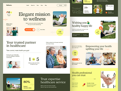 Helixora - Healthcare Web Design doctor elderly care service health health tech healthcare home care service hospital landing page landingpage medical medicine shop pharmacy rehab center therapy ui design web design webdesign website design website designer wellness