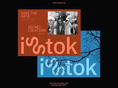 Istok branding festival graphic design ibm plex sans logo presentation