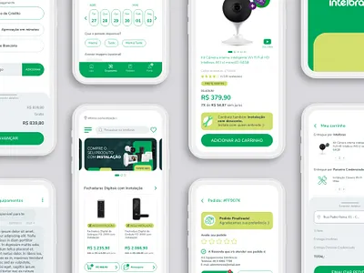 Customer Services Intelbras mobile service ui ux