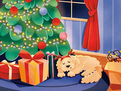 Christmas Dog children book children illustration childrens book christmas dog kidlitart kids kids book kids illustration story book
