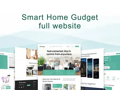 Smart Home Gudget website landing page design landing page ui smart home website ui ux design web design website ui design