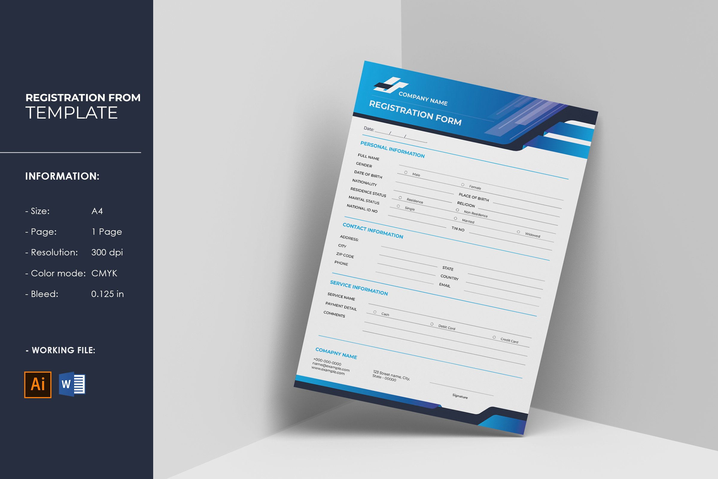 Registration Form Template responsive registration form