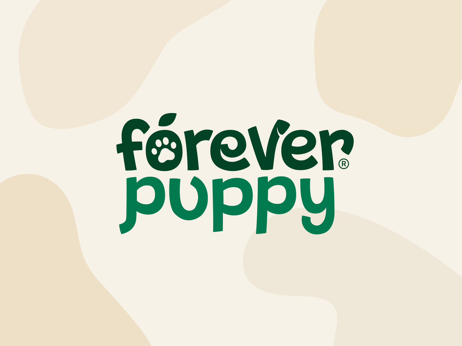 Forever Puppy Identity branding dog health identity logo
