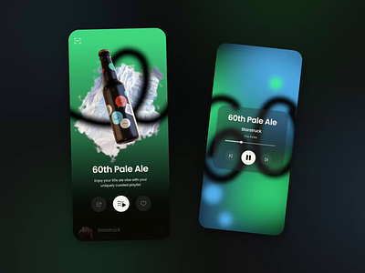 Mobile | Drink App android animated animation app beer design desire agency drink graphic design ios mobile mobile app mobile interface mobile ui motion motion design motion graphics music qr code ui