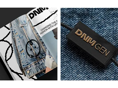 DNM GEN apparel brand identity brand identity design branding denim design graphic design logo logo design