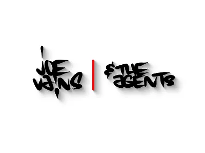 "Joe Vains & The Agents" Logo graffiti handscript logo music tag