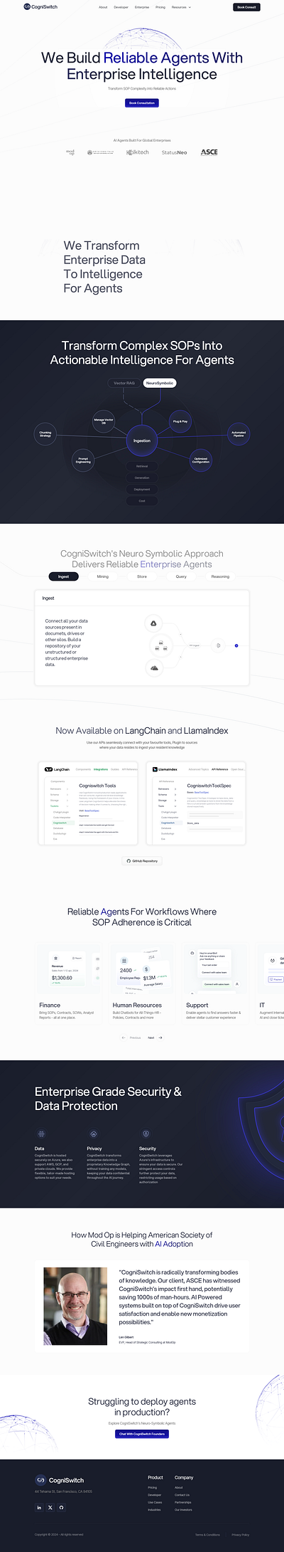 cogniswitch.ai (Webflow Build) design no code web development webflow webflow developer
