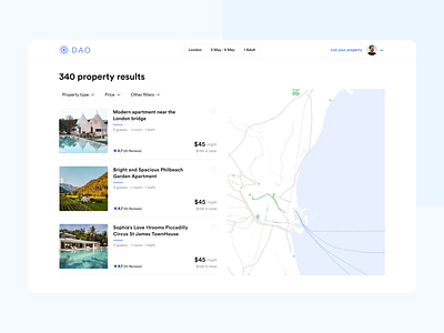 Property Rental Marketplace - Property Search design filtering marketplace mobile property real estate search ui ux web