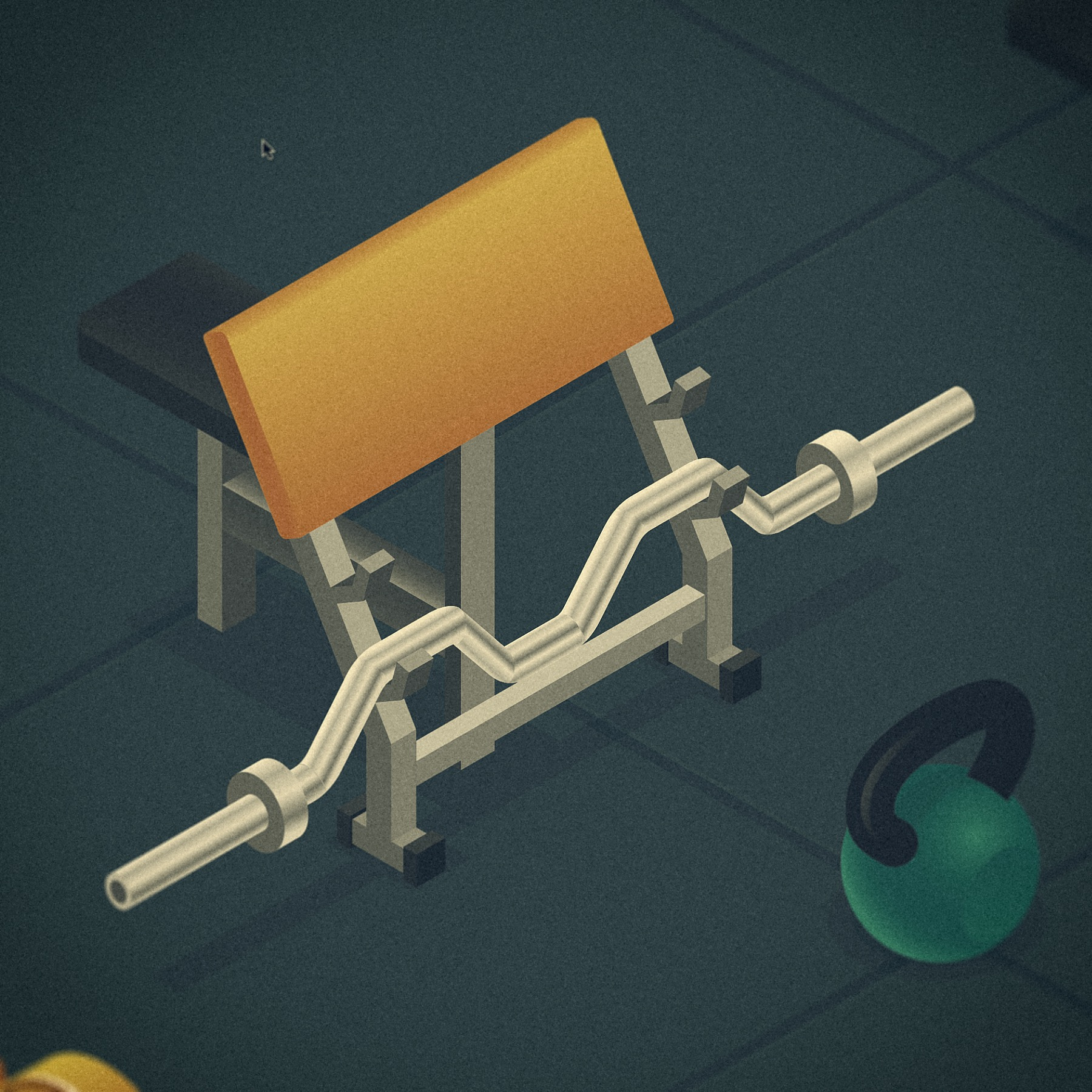 Isometric gym digital illustration illustration isometric vector vector illustration