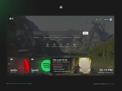 FM Daily UI S1 • 25 challenge 25 daily ui fmui tv app tv dashboard ui ux web design