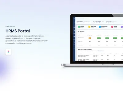 Case Study :: HRMS Portal Re-Design adobexd betatesting creative employeefriendly employeeportal figma hrms hrmsportal redesign refreshingui ui userexperience userinterface userinterview userpersona ux uxdesign uxresearch webdesign webportal