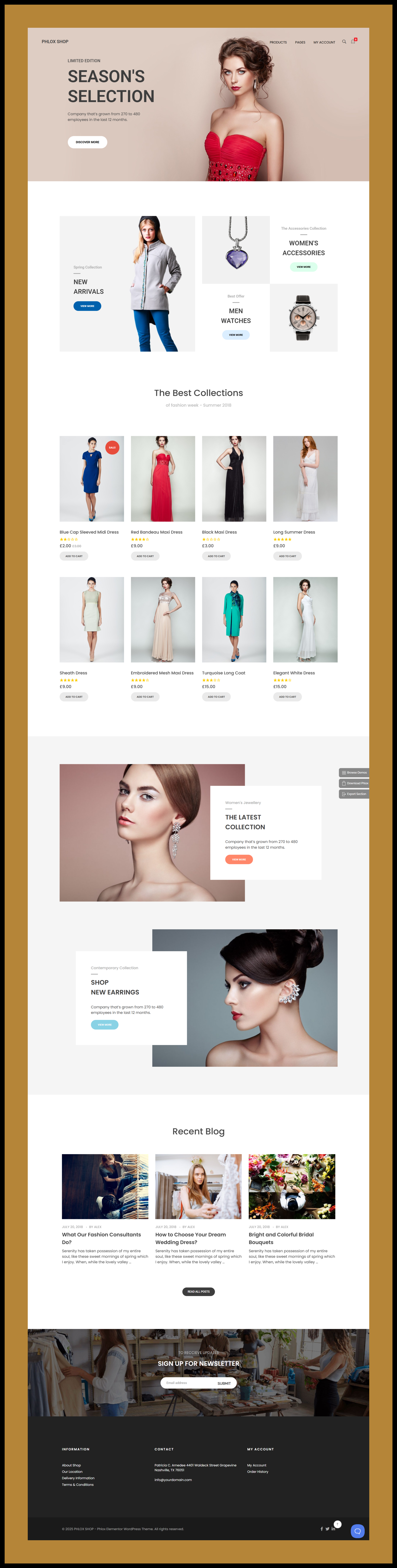Luxury Fashion Store – E-commerce Website e commerce website fashion store luxury clothing online shopping ui