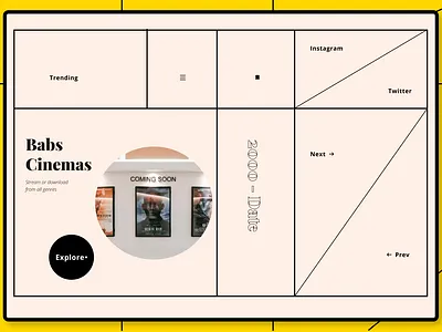 Babs Cinema, based on Avant Garde by Obys design product design ux design web design