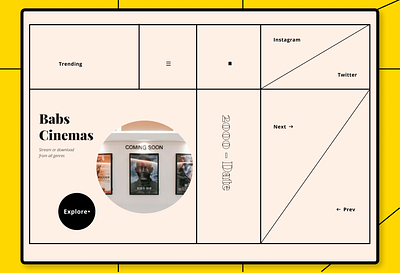 Babs Cinema, based on Avant Garde by Obys design product design ux design web design